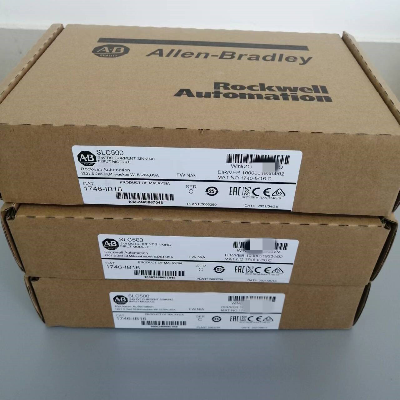 Allen Bradley 1746-IB16 SER C SLC 500 Digital Input Module PLC AB 1746IB16