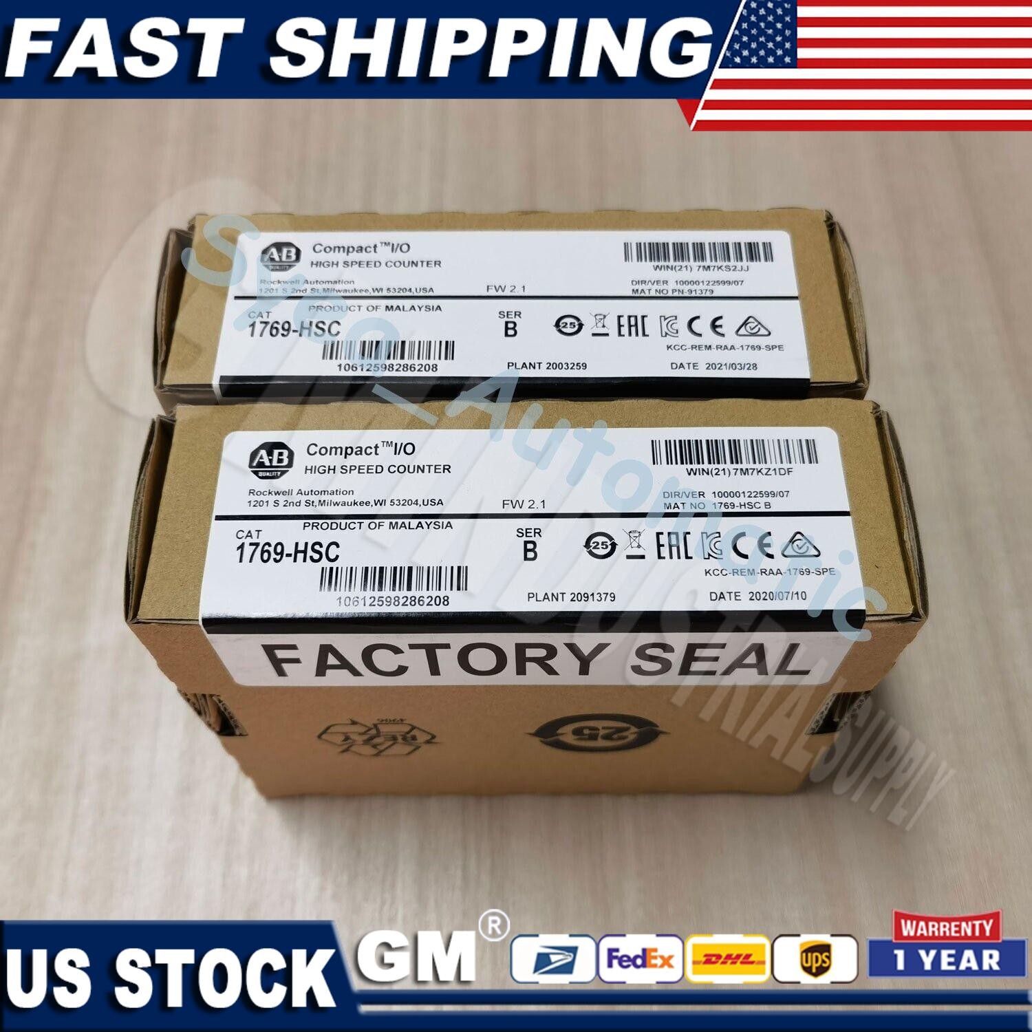 New AB 1769-HSC CompactLogix High-Speed Counter Module 1769HSC US Free Tax