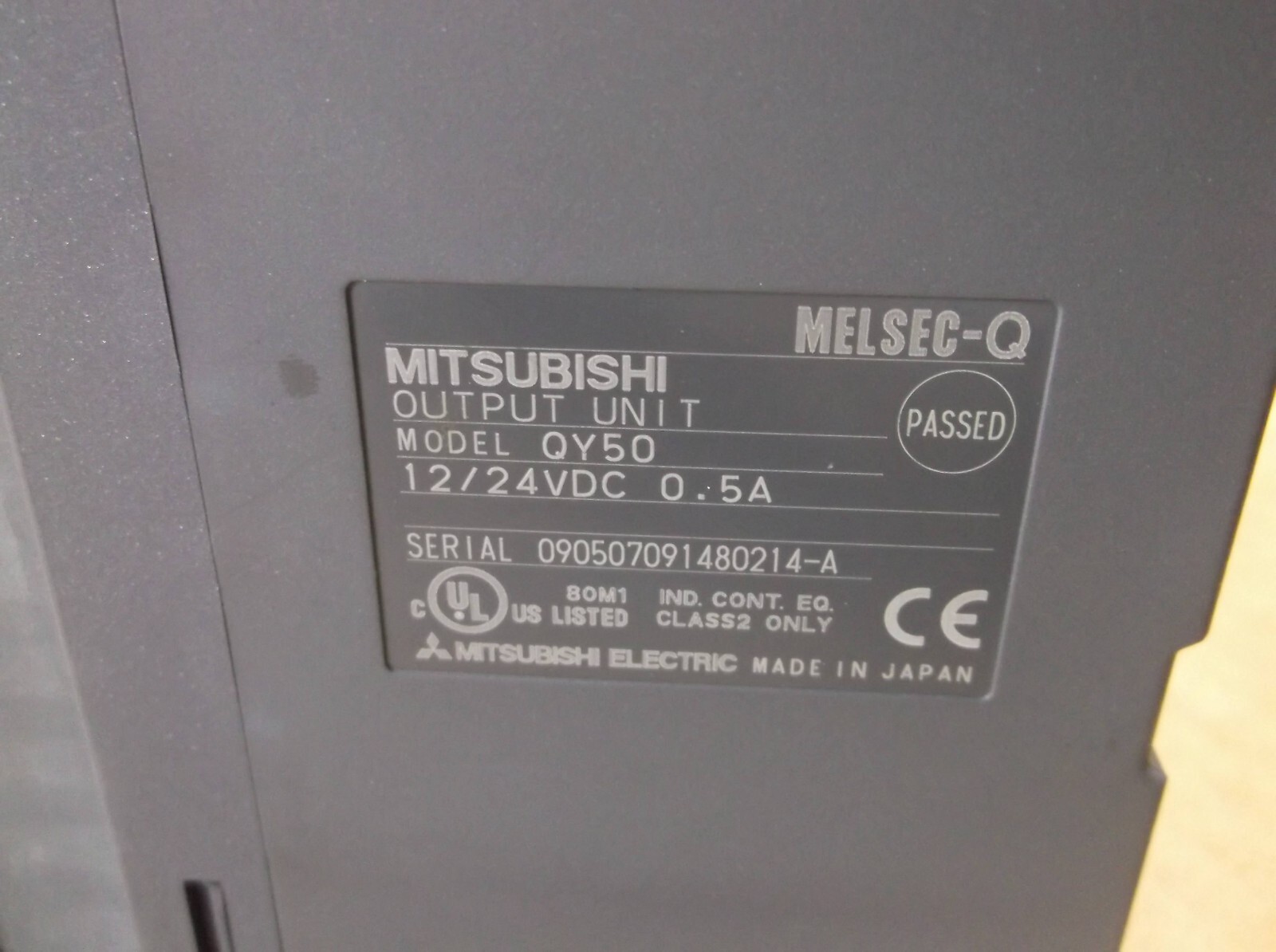 QY50 Mitsubishi PLC 16 Point DC Output Module Card
