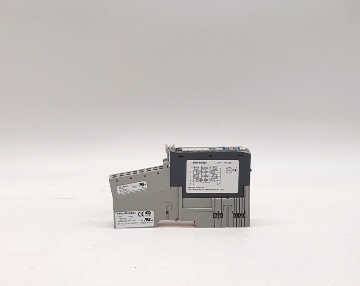 Allen-Bradley 1734-IB8 Module w/1734-MB Base & 1734-RTBS Terminal Block