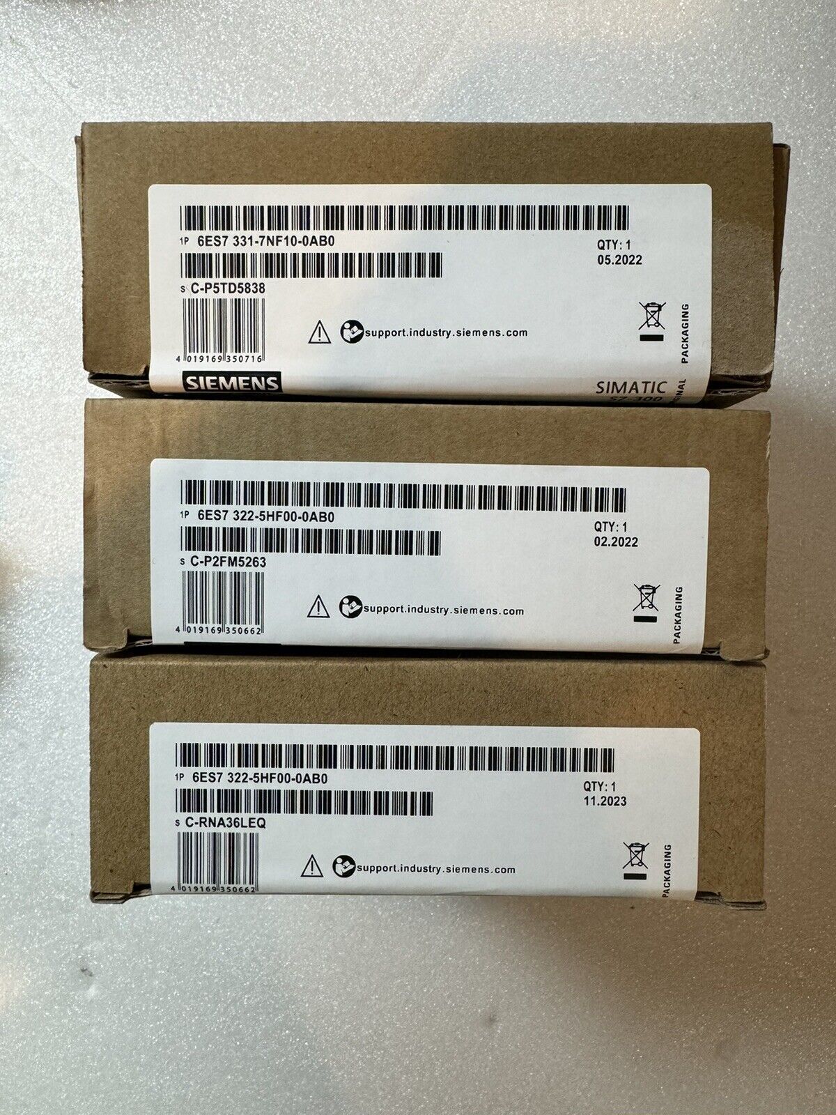 New Siemens 6ES7331-7NF10-0AB0 6ES7 331-7NF10-0AB0 S7-300 Analog input SM 331