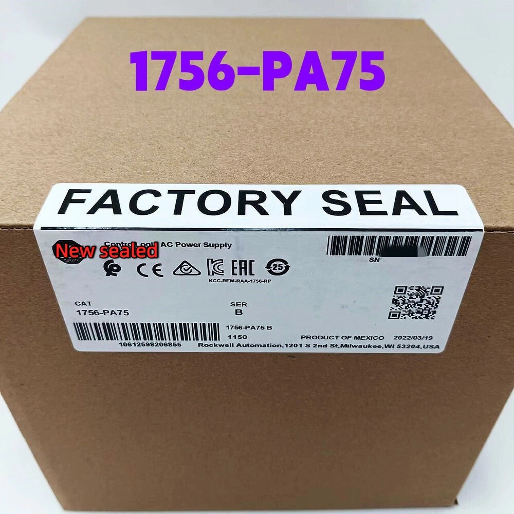 NEW- 1756-PA75 SER B PLC ControlLogix AC Power Supply 1756PA75 USA