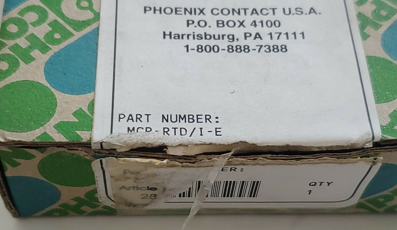 *NEW* Phoenix Contact MCR-RTD/I-E/NC RTD Converter 100Pt 4-Wire 24VDC + Warranty