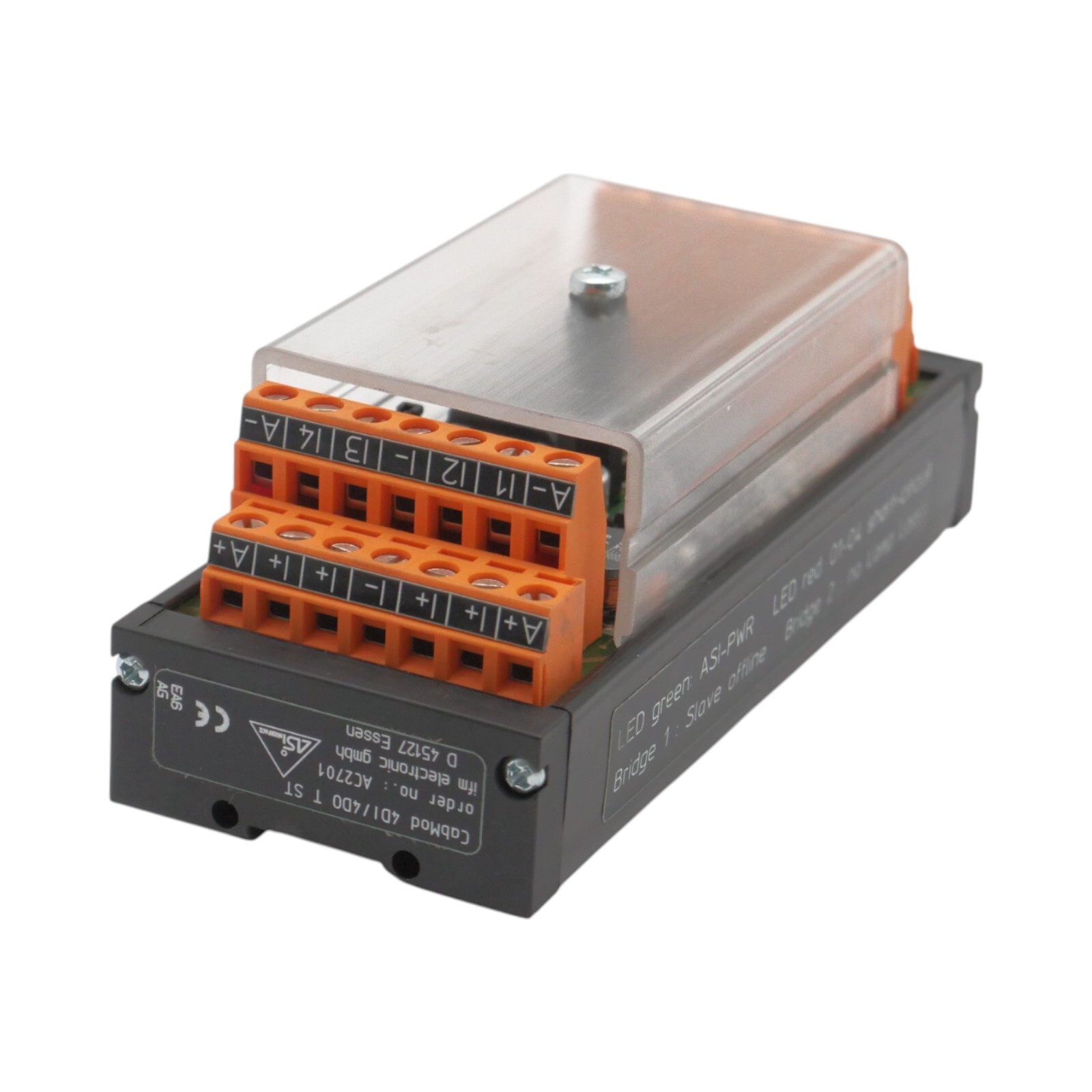 ifm AC2701 4DI/4DO T ST AS-Interface Control Cabinet Module/Cabinet Module -Unused-