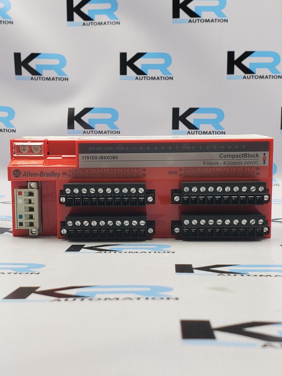 Surplus Pre-Owned Allen-Bradley 1791DS-IB8XOB8 Guard I/O DeviceNet Safety Module