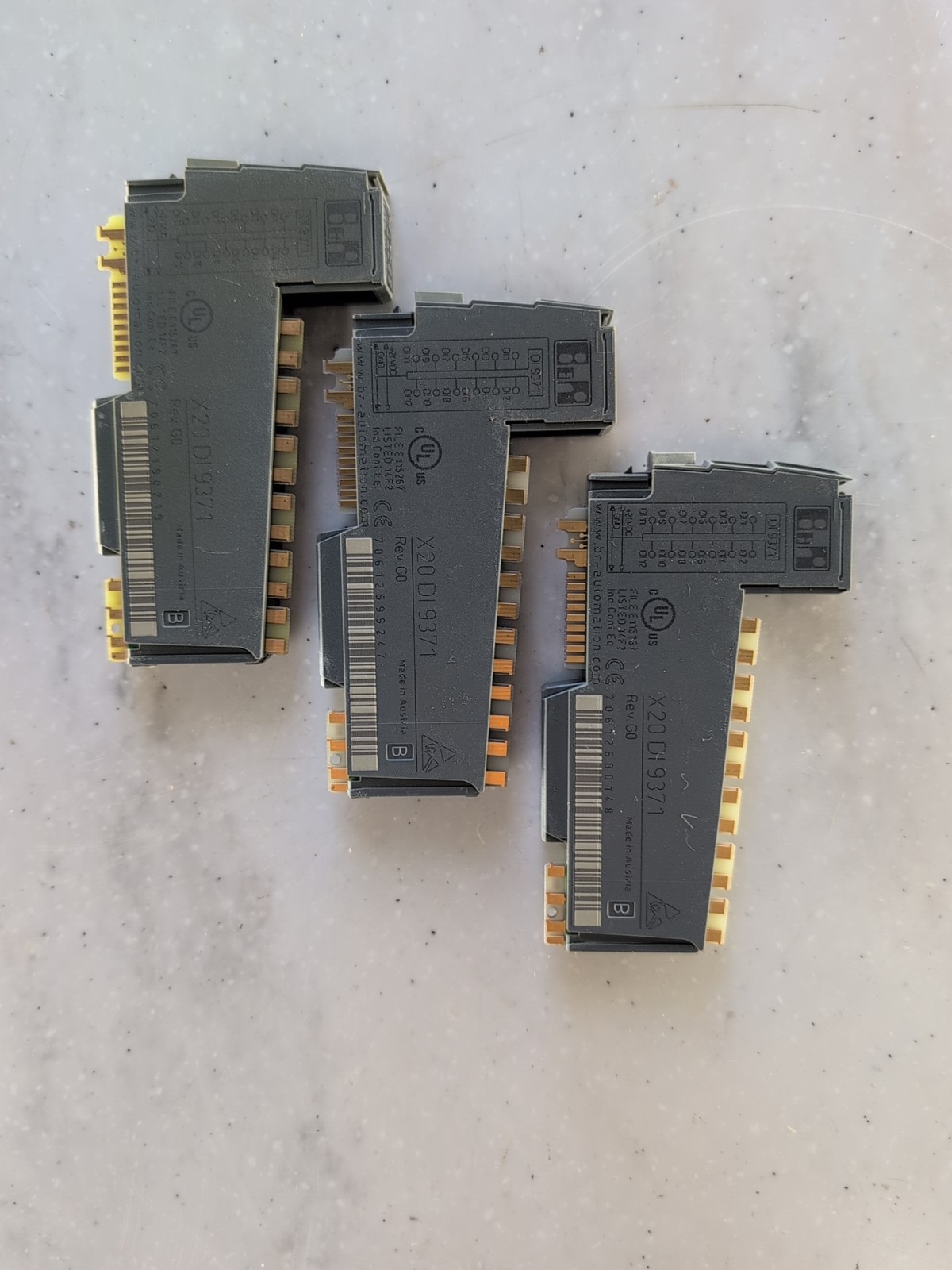 LOT OF THREE B&R X20 DI 9371 Digital Input Modules X20DI9371 NW$