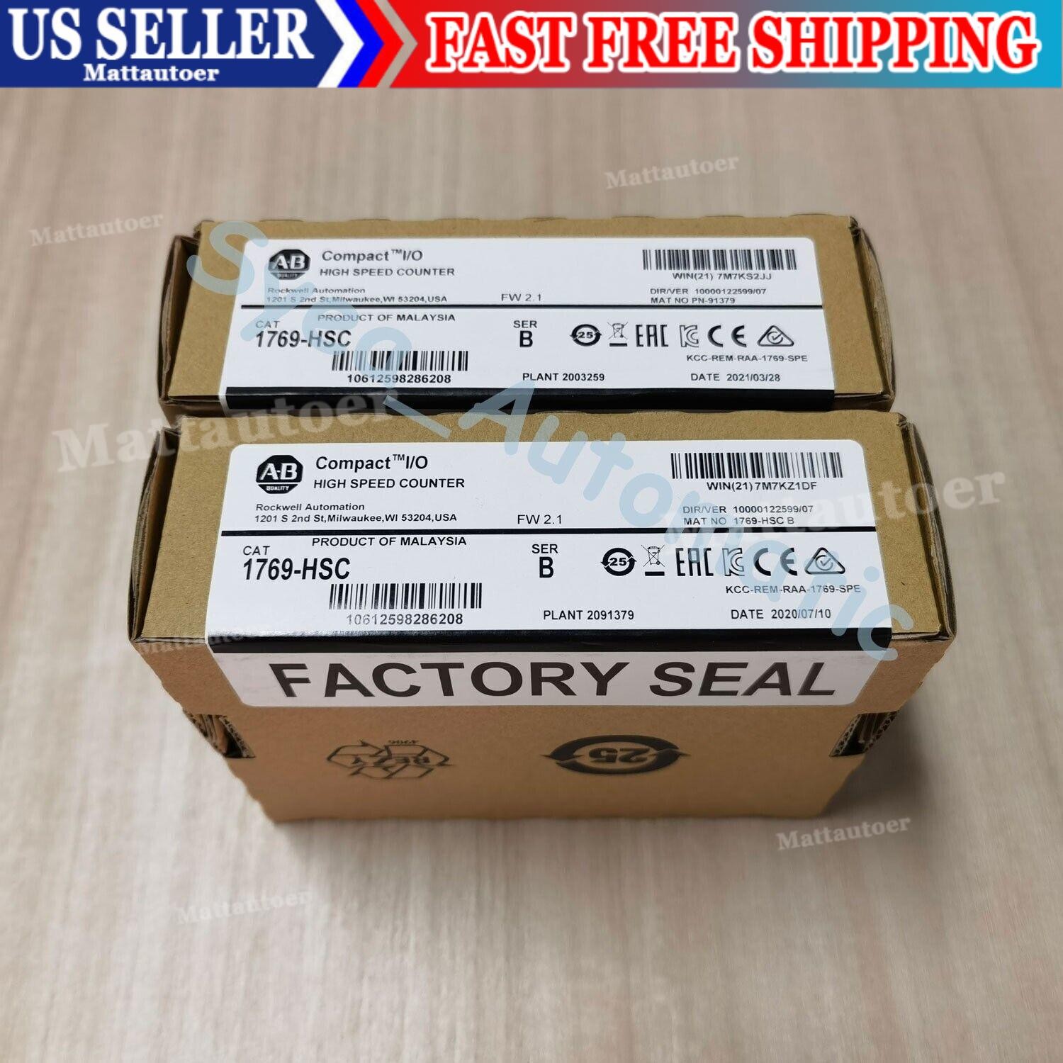 New AB 1769-HSC CompactLogix High-Speed Counter Module 1769HSC US Free Tax