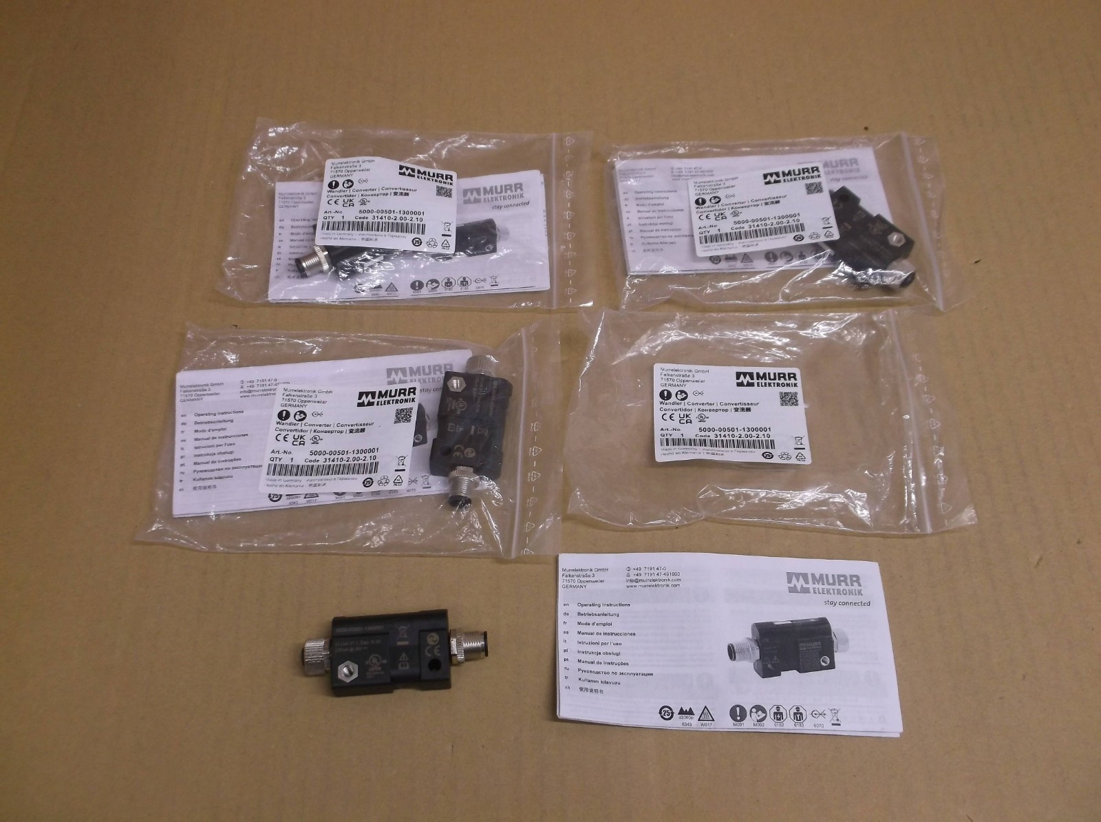 5000-00501-1300001 Murr NEW In Box PLC Analog Converter IOL AI-U/I-V2-MULT-PAR