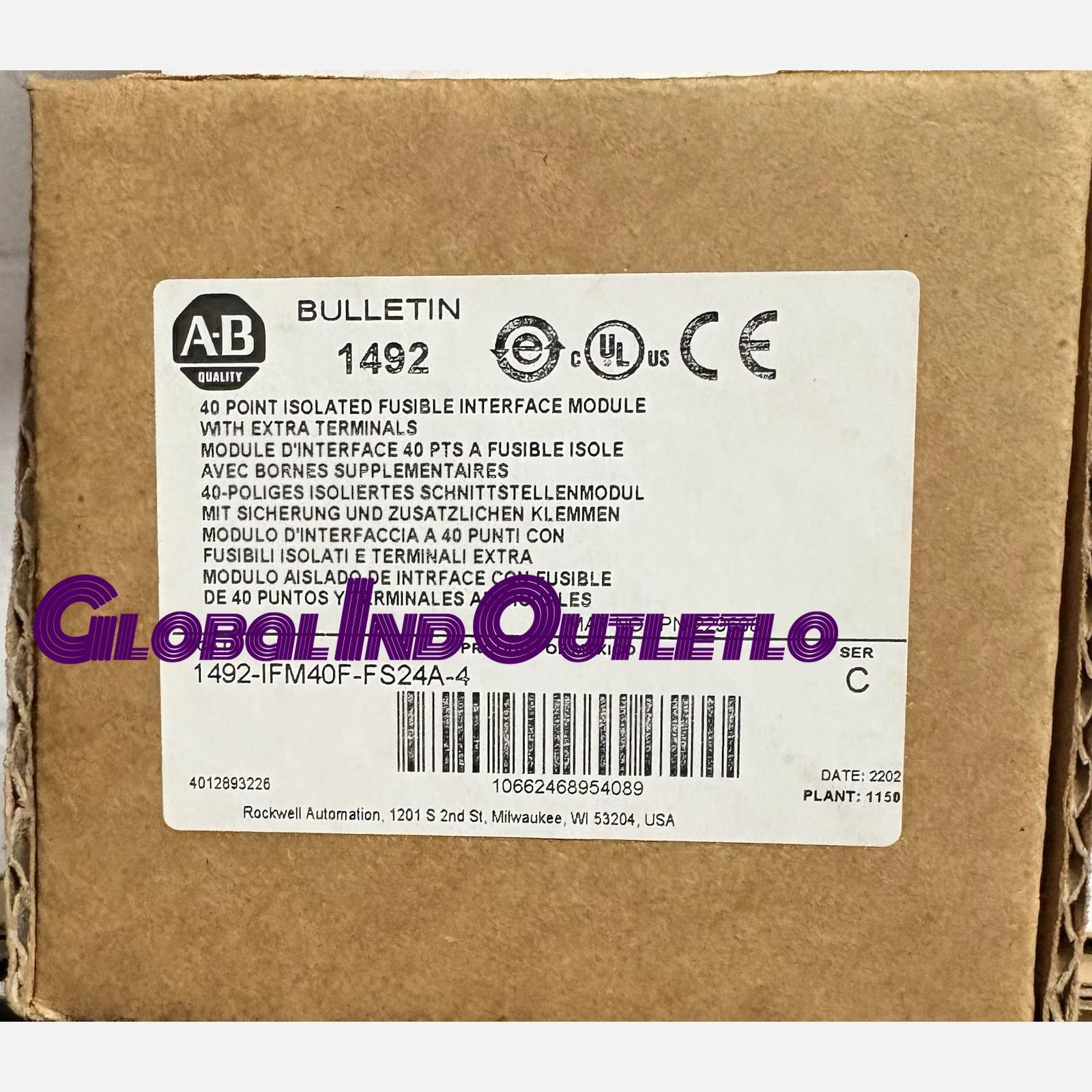 Allen-Bradley 1492-IFM40F-FS24A-4 Module 10-30V AC/DC Series A