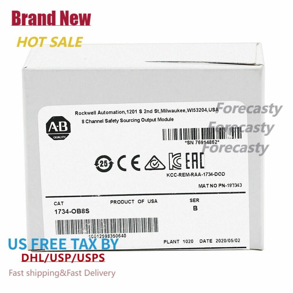 New Sealed AB 1734-OB8S Point I/O Safety Output Module 1734OB8S US Free Tax