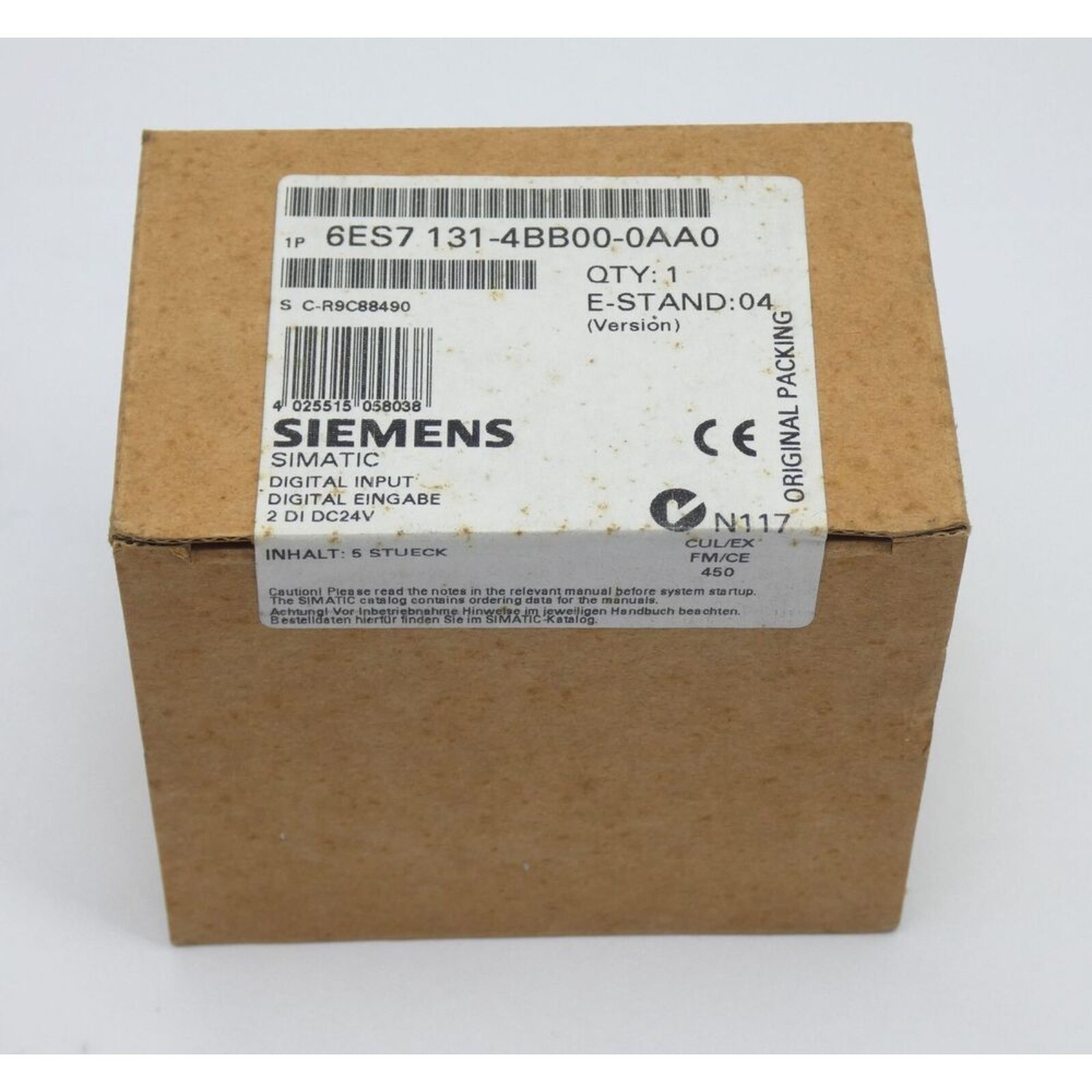 New Siemens 6ES7131-4BB00-0AA0 6ES7 131-4BB00-0AA0 DP MODULES FOR ET 200S
