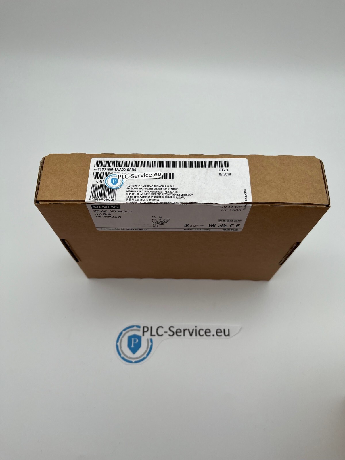 Siemens Simatic S7-1500 6Es7 550-1Aa00-0Ab0 Fs:1 Tm Count 6Es7550-1Aa00-0Ab0