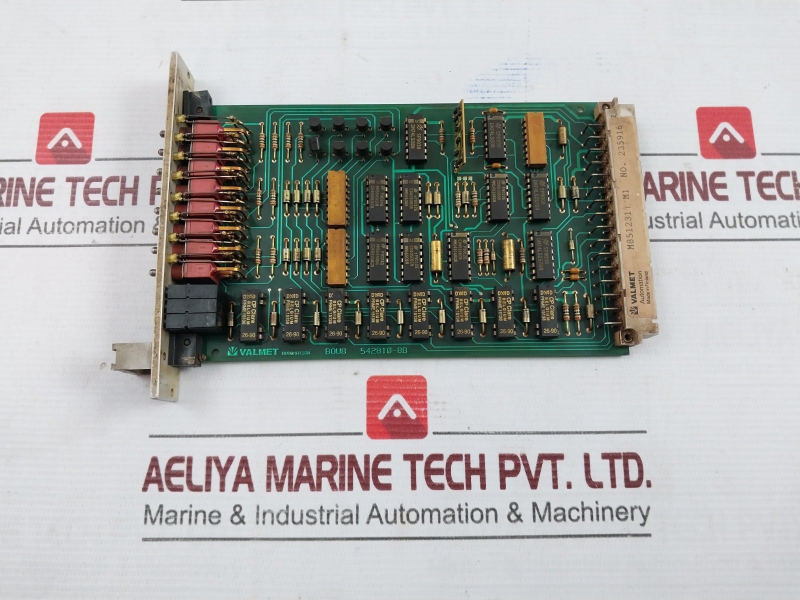 VALMET AUTOMATION BOU 8A Binary Output Unit 542810-8A MT038 M8512311 M1