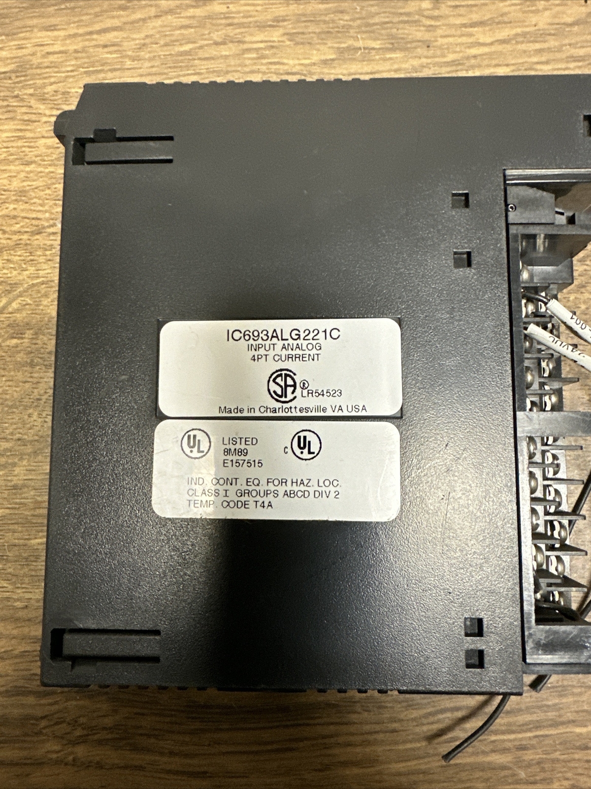 GE Fanuc,IC693ALG221C,Input Analog 4Pt Current