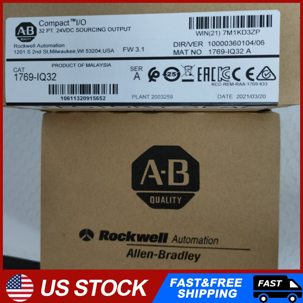 New Factory Sealed AB 1769-IQ32 /A CompactLogix 24V DC Input Module 1769IQ32