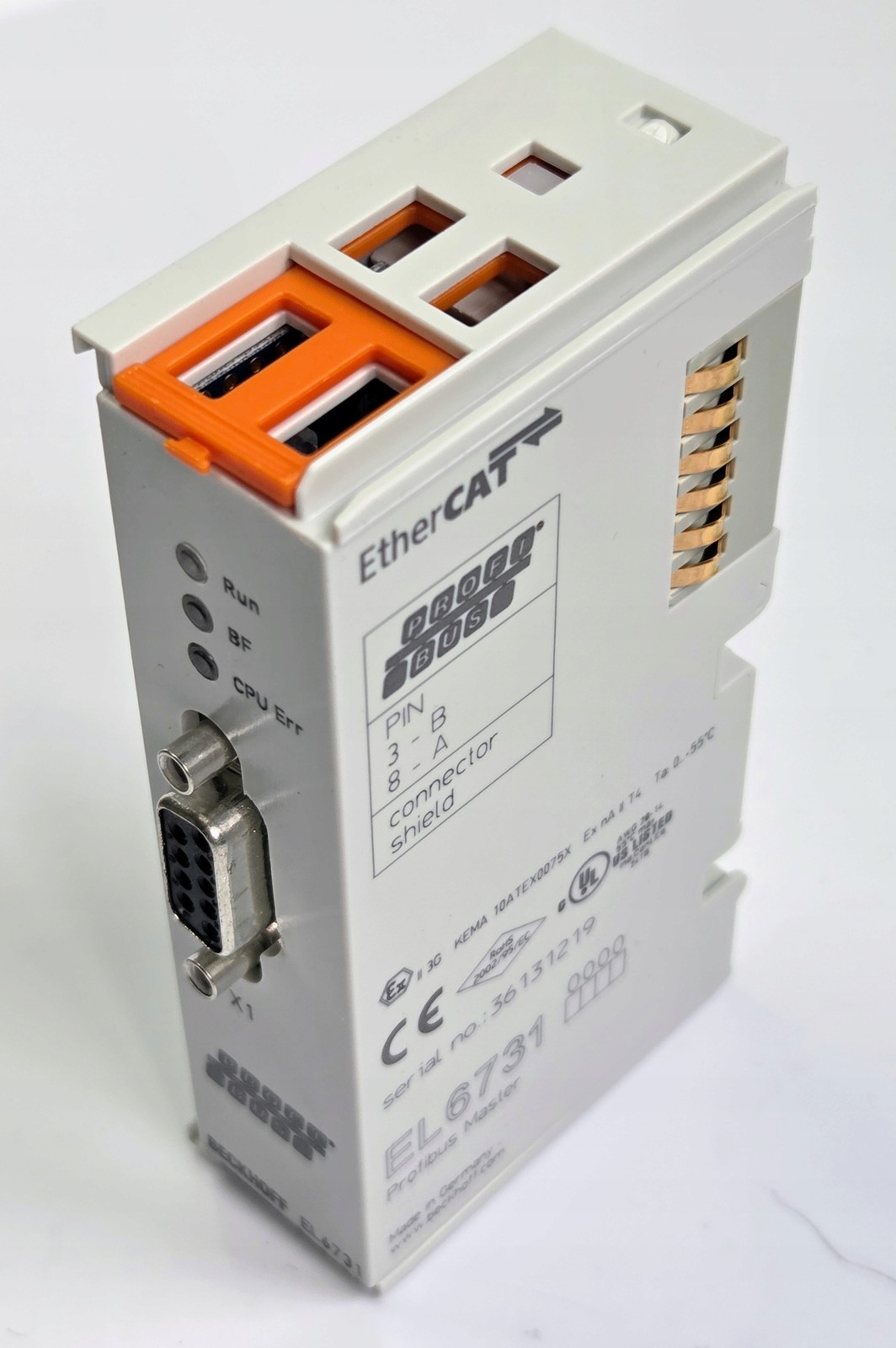 Beckhoff EL6731 Profibus DP Master EtherCAT Terminal Communication Module