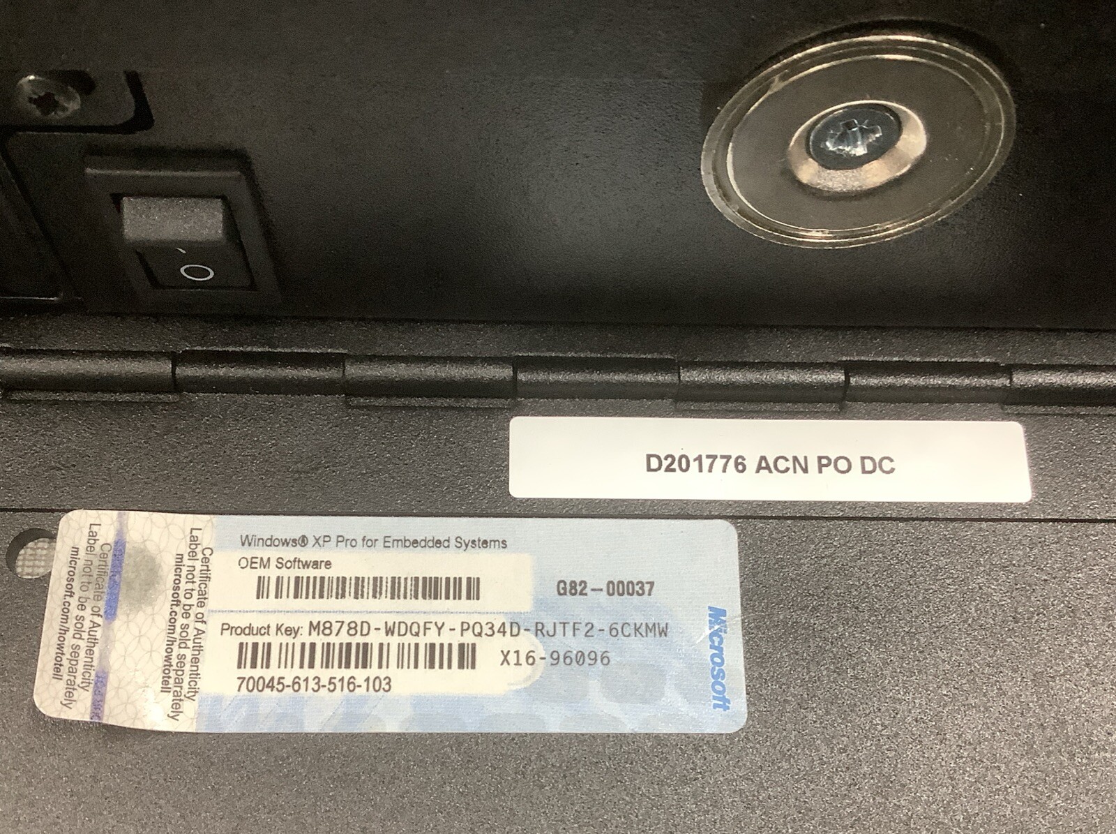 Metso Automation D201776 ACN PO DC PLC Control Server Computer AD-76705 (F12)