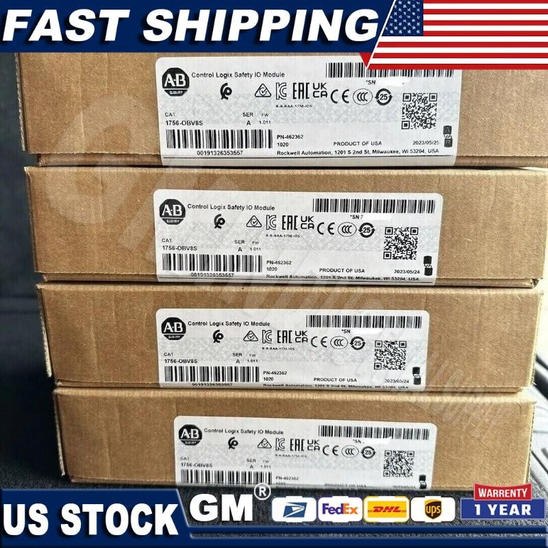 Factory Sealed AB 1756-OBV8S Control Logix Safety IO Module US Free Tax