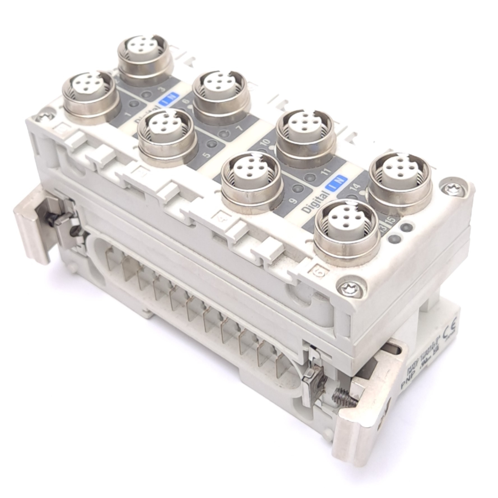 SMC EX600-DXPD Digital Input Module, 16 Input, PNP, 8x M12 5-Pin, 24VDC