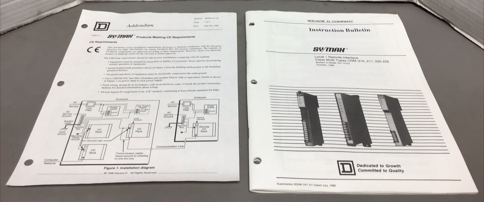 Square D SY/MAX 8030 CRM222 Remote Interface Module 5VDC 1A (R9)