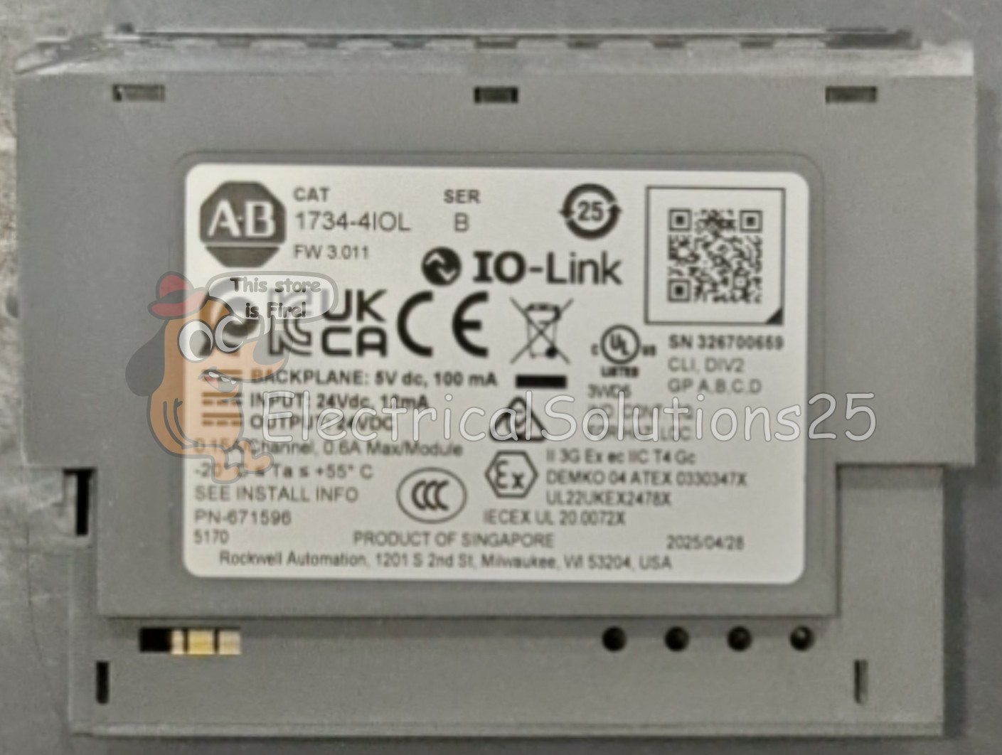 New Allen Bradley 1734-4IOL 4 Channel IO-Link master module – Free Shipping