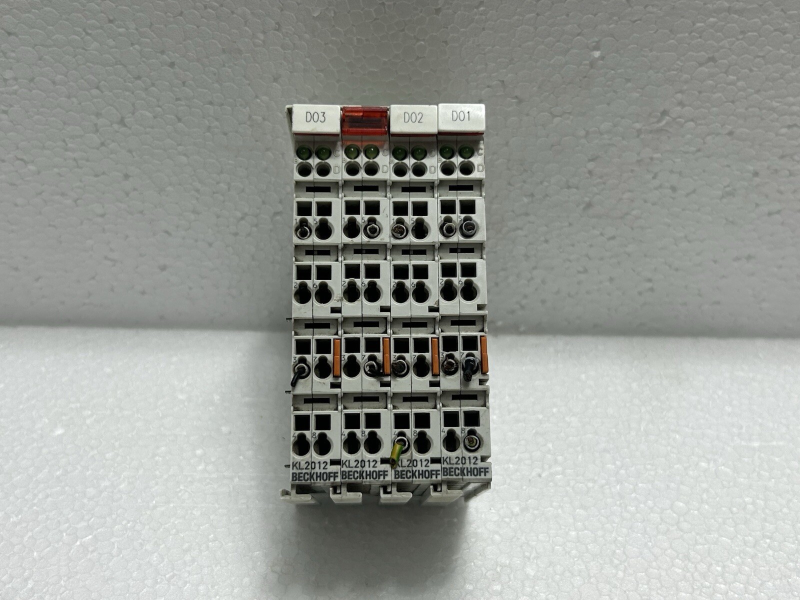 LOT OF 4PCS BECKHOFF KL2012 BUS TERMINAL 2-CHANNEL DIGITAL OUTPUT 24 VDC