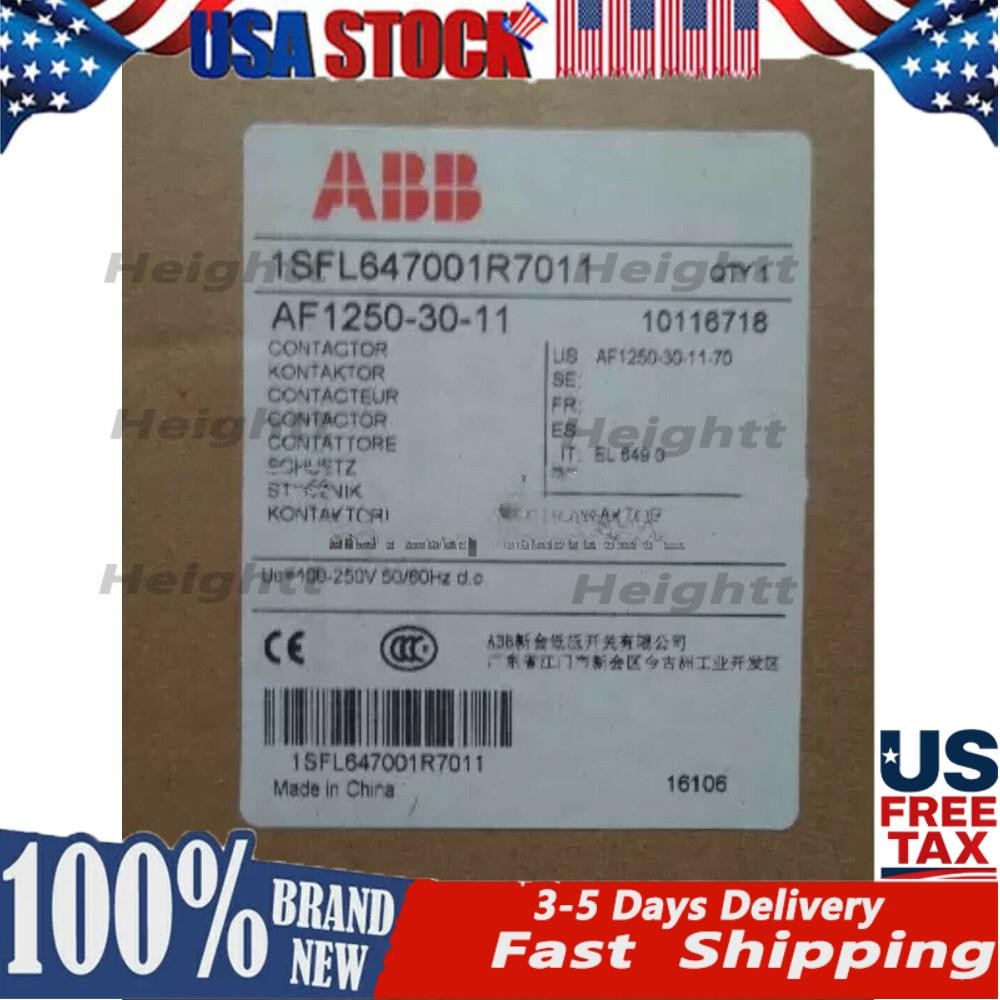 1PC NEW ABB Contactor AF1250-30-11 100-250V 250-500V 24-60V 48-130V US Free TAX