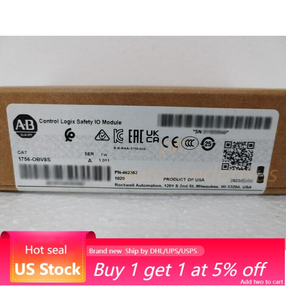 New Sealed Allen Bradley 1756-OBV8S ControlLogix Safety IO Module US Free Tax