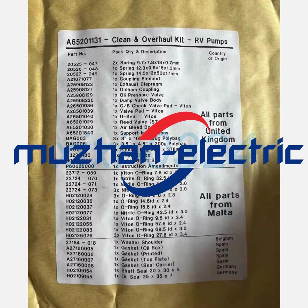 1pcs NEW Edwards A65201131 RV3/RV5/RV8/RV12 sealing package DHL shipping