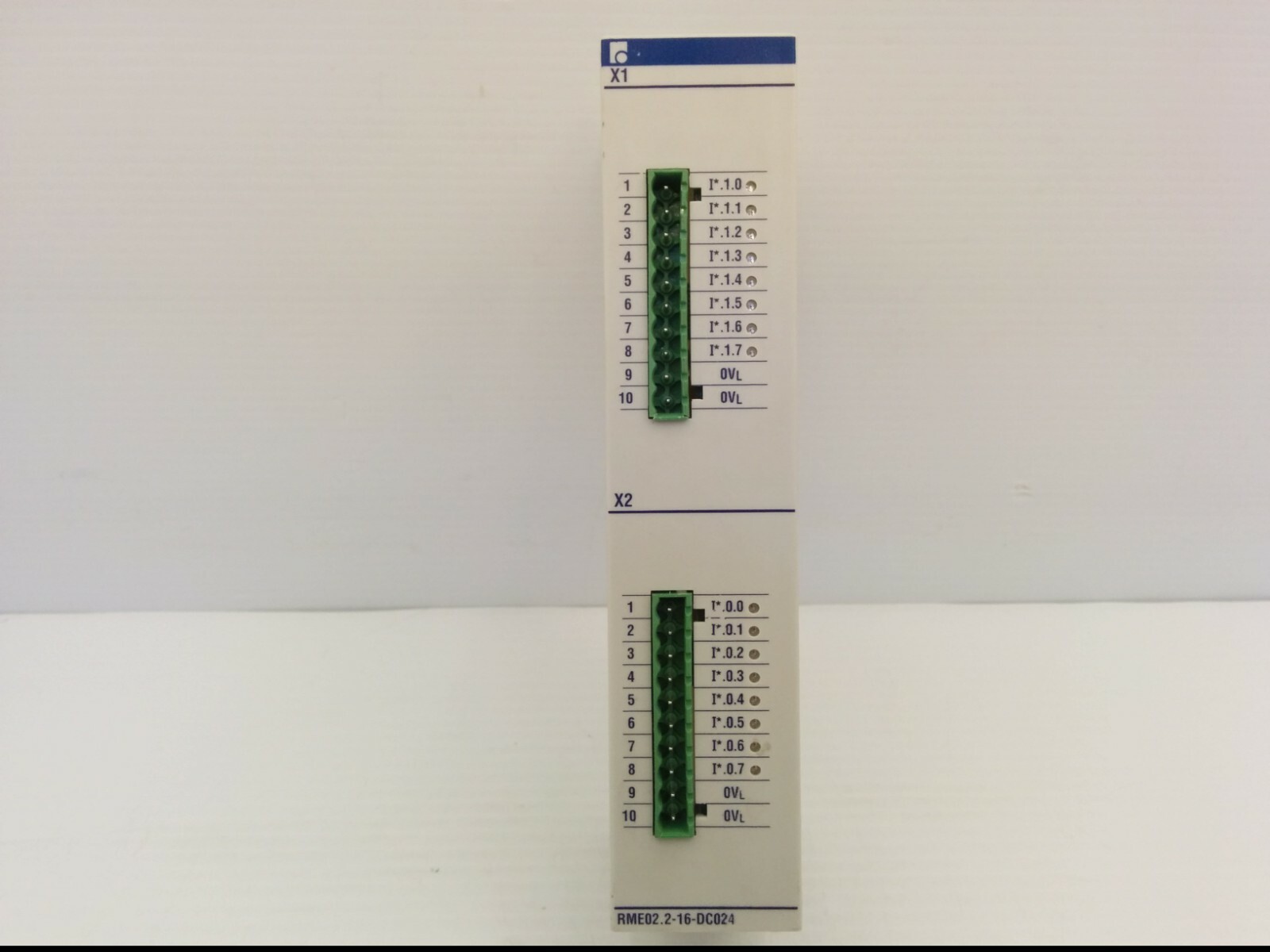 INDRAMAT RME02.2-16-DC024 RECO INPUT MODULE, DC24V, 2×8 DC-INPUTS