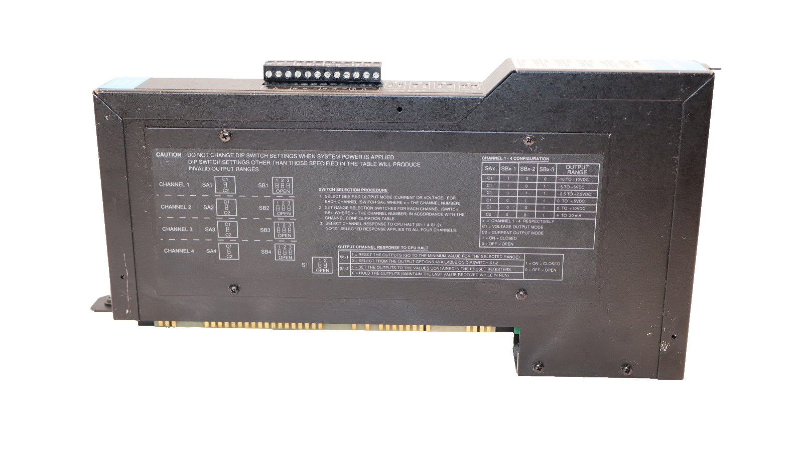 Square D Sy/Max Analog Output Module 8030 ROM-122 8030ROM122 (NOS)