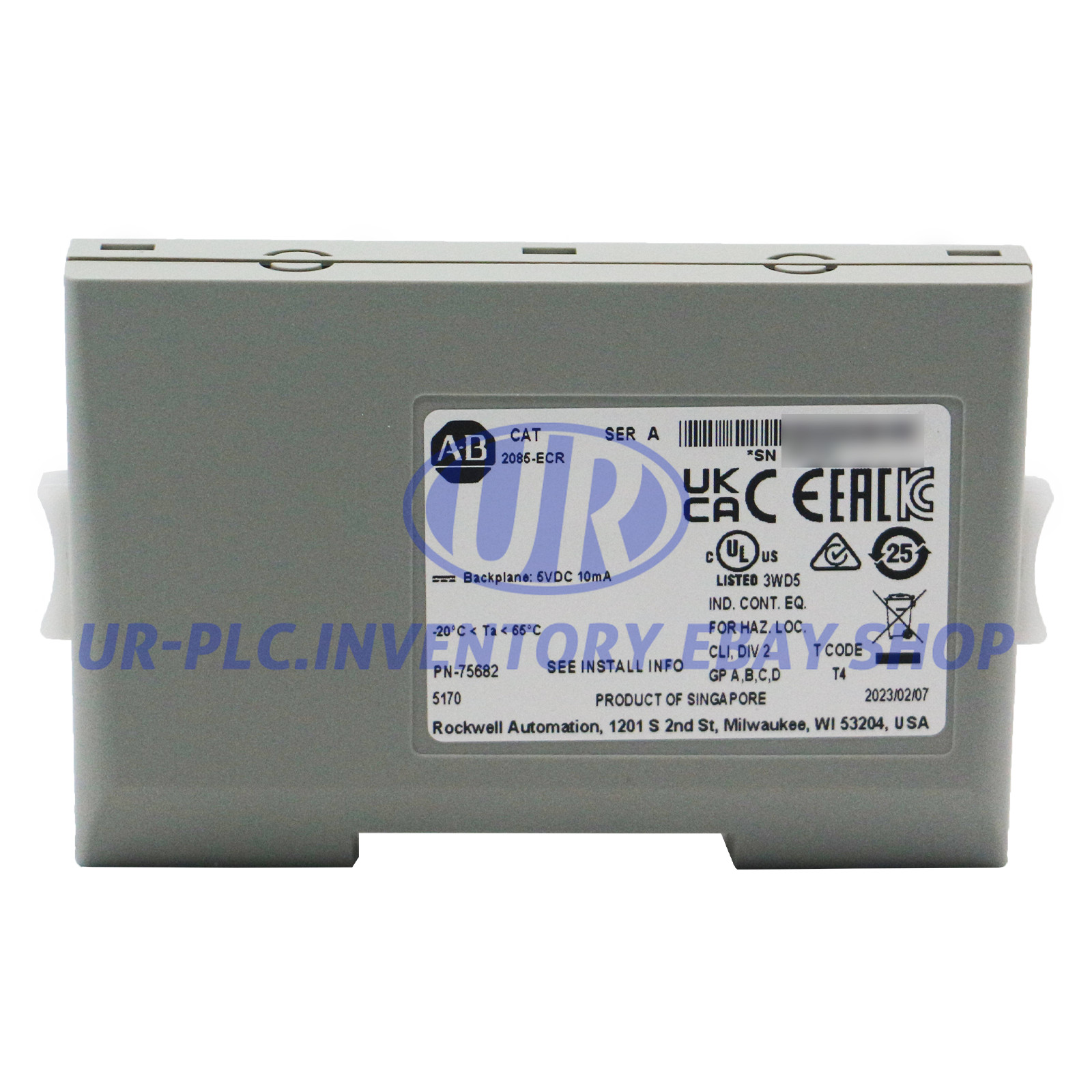 Allen-Bradley 2085-ECR Expansion Module End Cap – New in Sealed Box