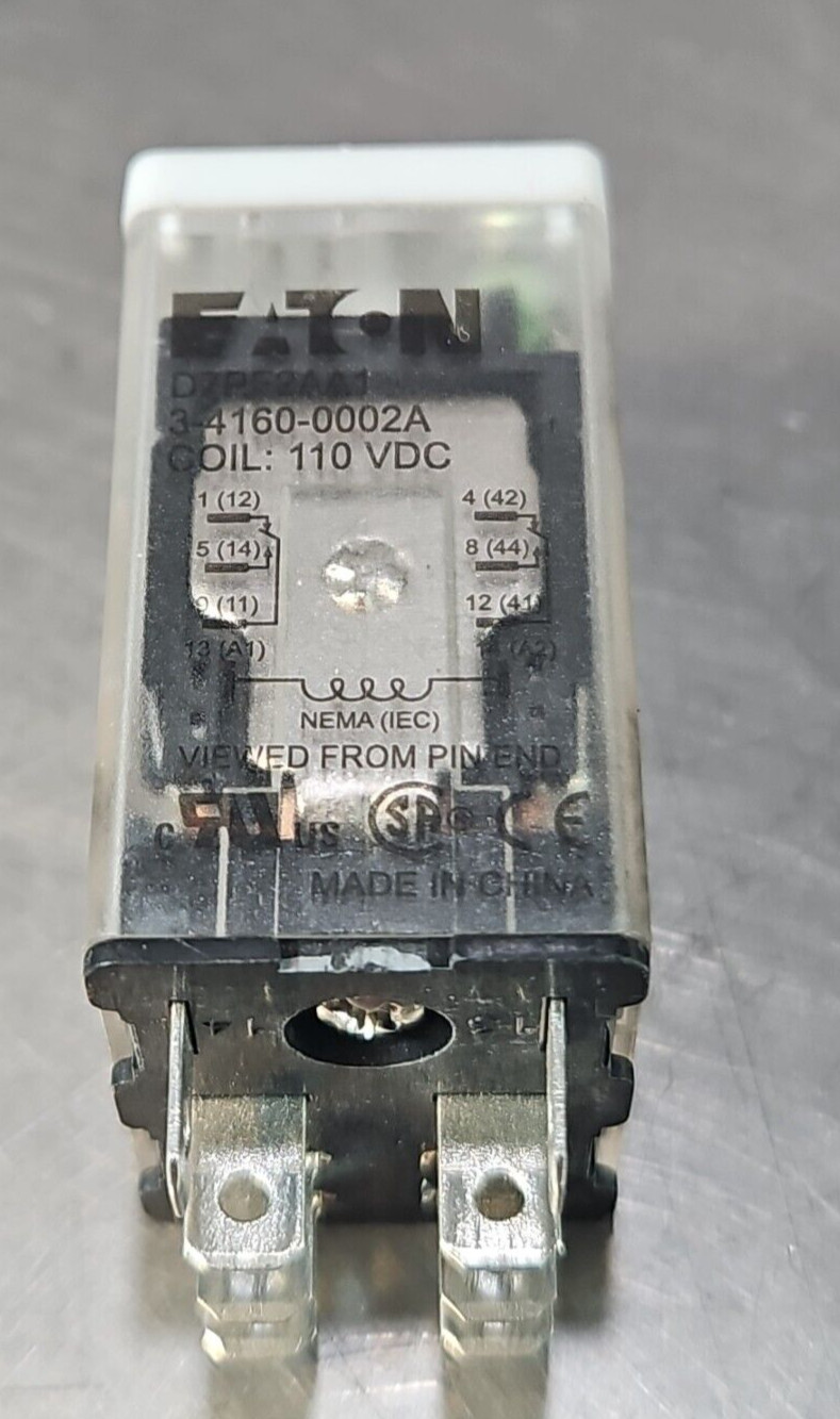 Eaton D7PF2AA1 Power Relay Full Feature Coil:110 VDC (BIN345)