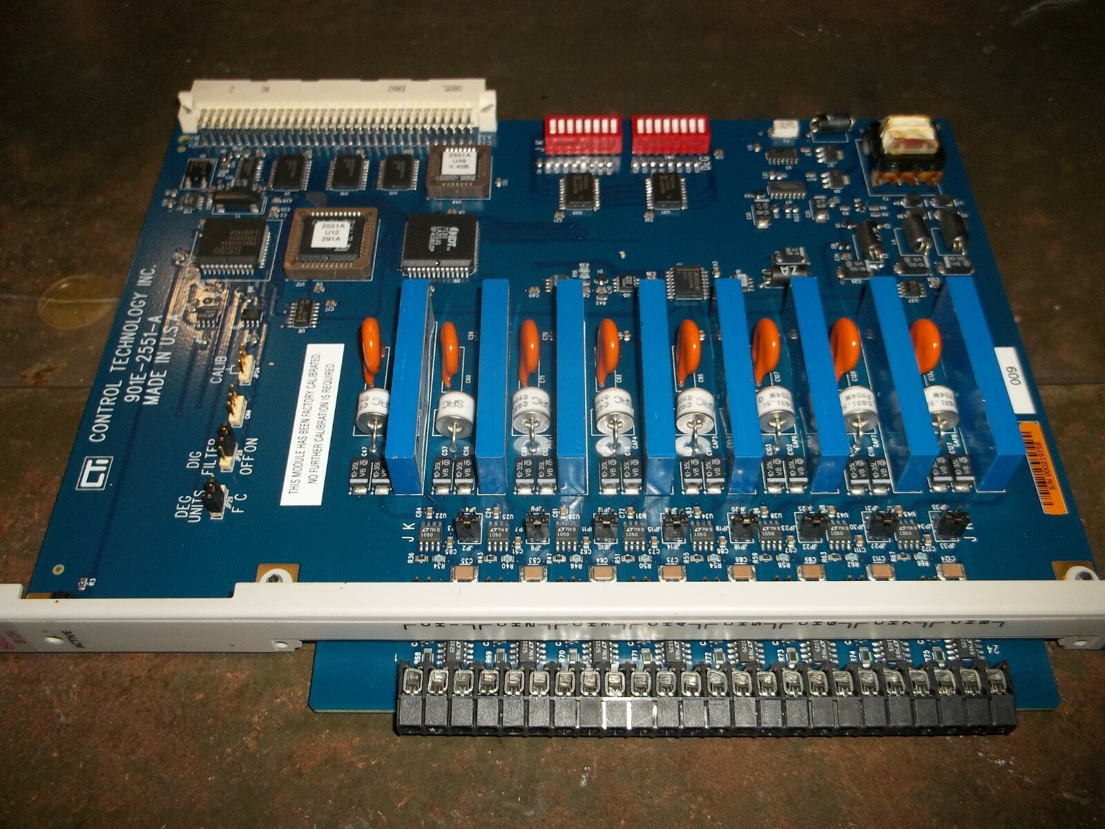CONTROL TECHNOLOGY CTI 901E-2551-A THERMOCOUPLE INPUT ISOLATED 8 CHANNEL (E1)