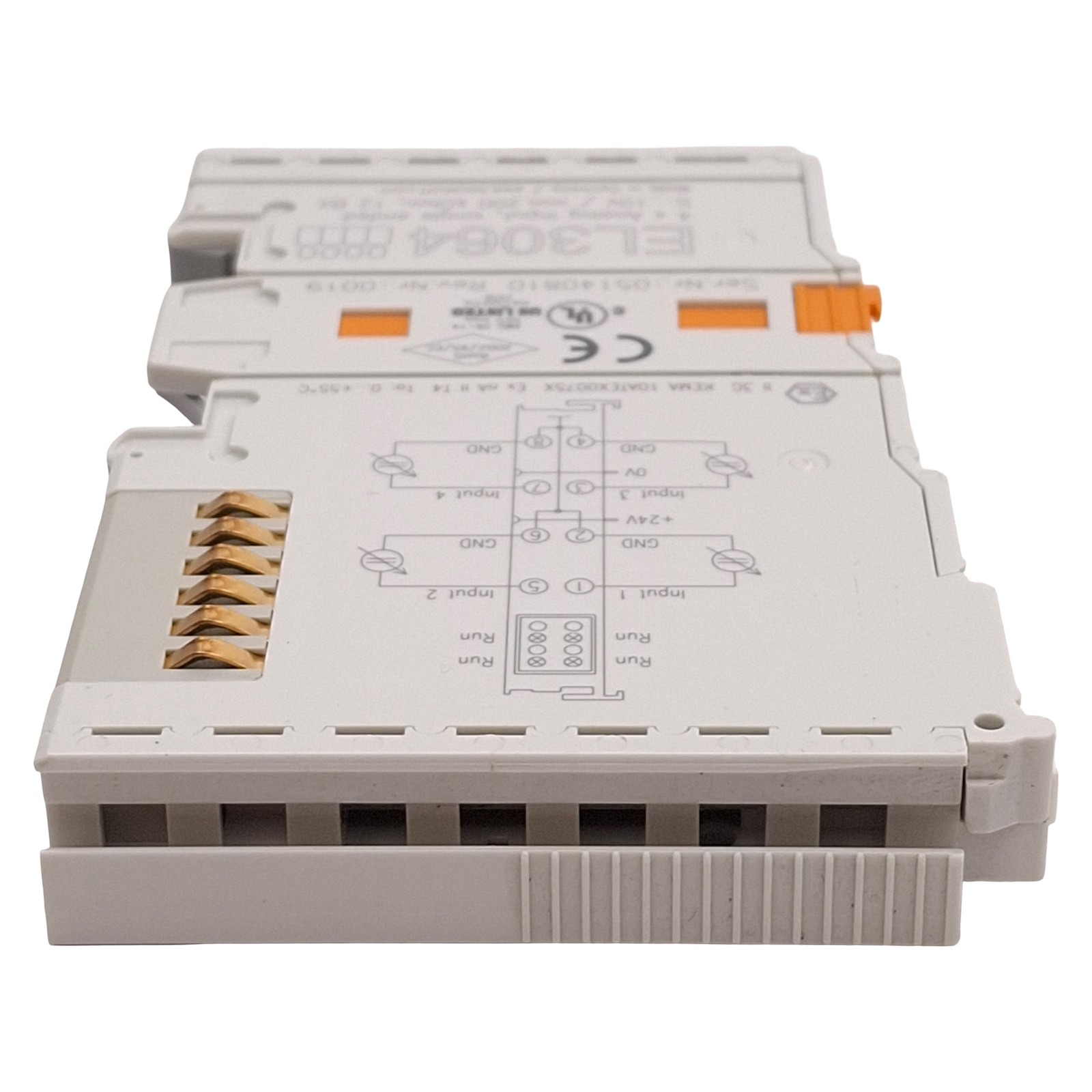 Beckhoff EL3064 EtherCAT Terminal, 4-Channel Analog Input, 0-10V, 12-bit