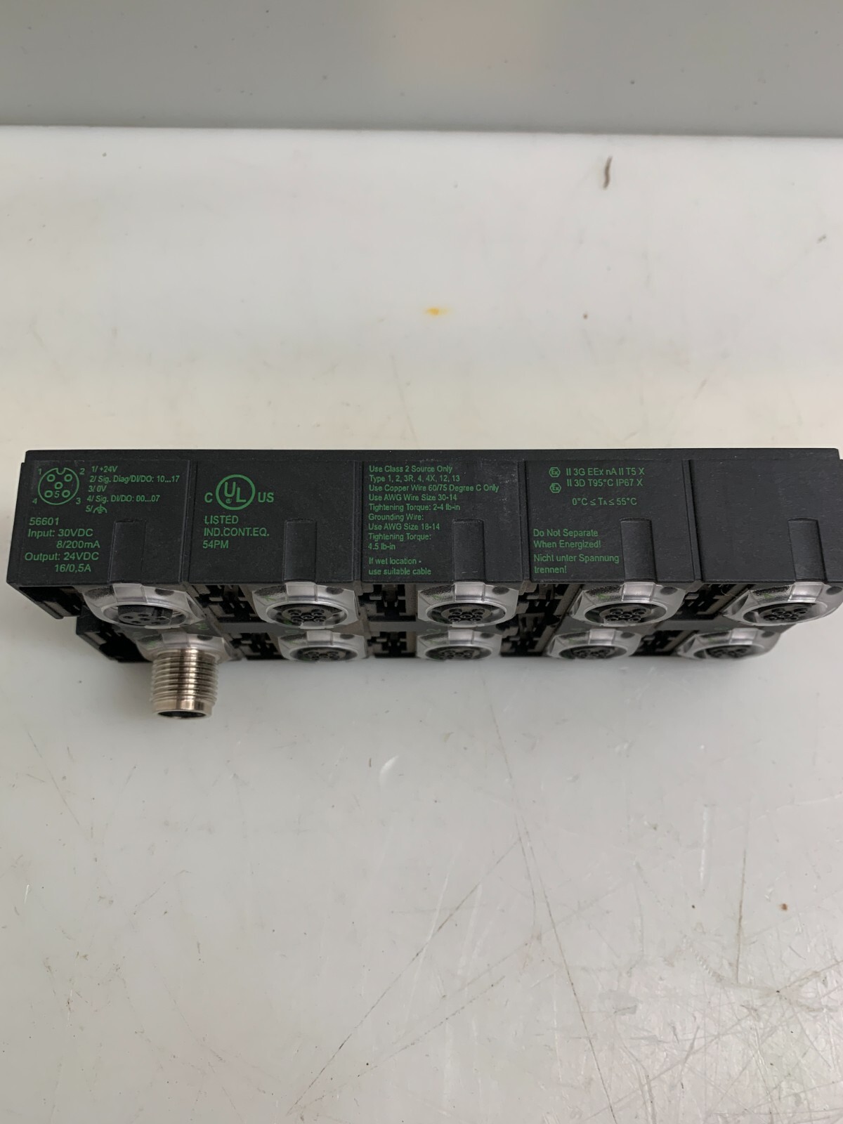 MURR ELEKTRONIK DI16 E 8XM12 I/O Extension Module Cube 67 56601 (USED)