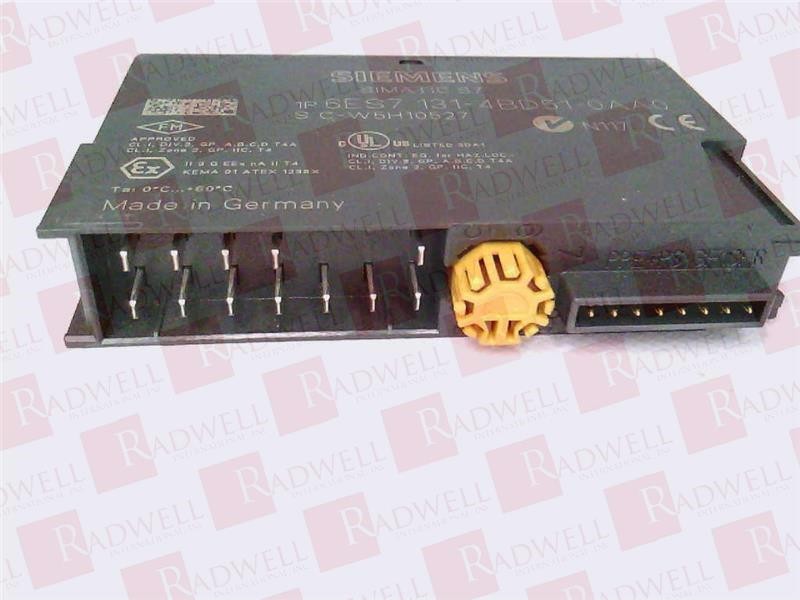 SIEMENS 6ES7131-4BD51-0AA0EACH / 6ES71314BD510AA0EACH (USED)