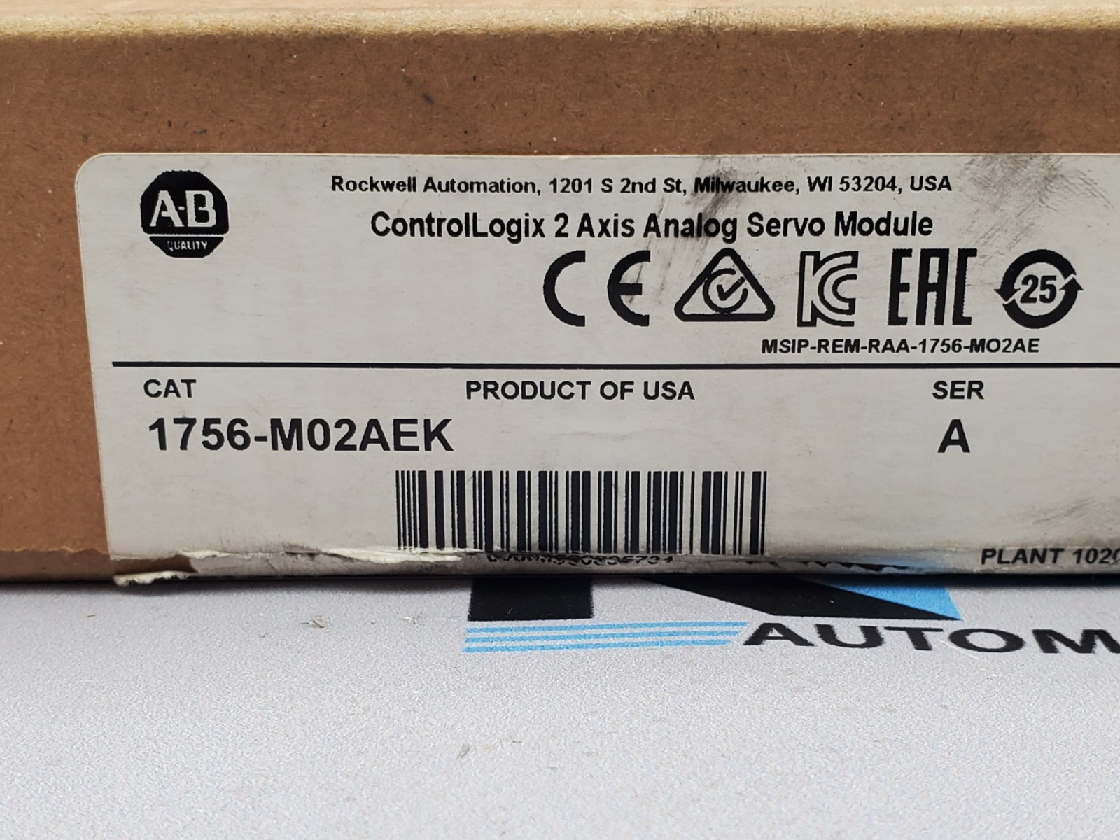 Surplus Pre-Owned Allen Bradley 1756-M02AE ControlLogix Servo Module