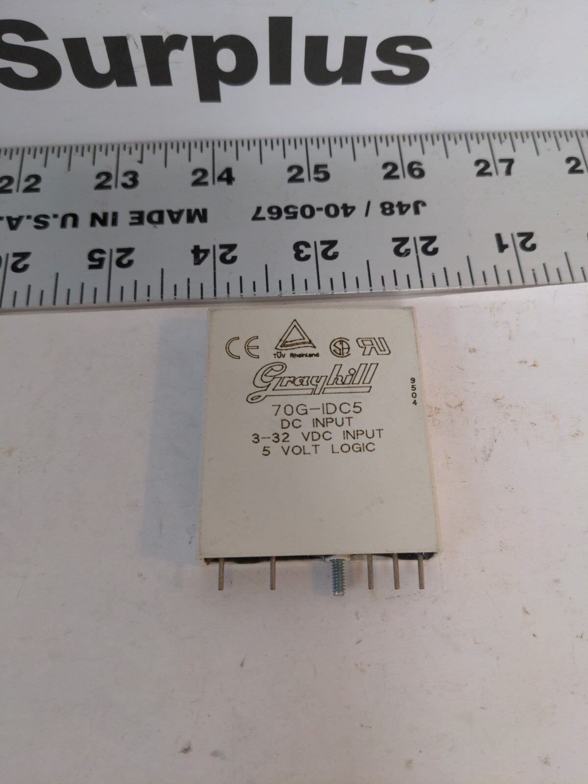 GRAYHILL 70G-IDC5 DC INPUT 3-32 VDC INPUT, LOT OF 10, WHITE
