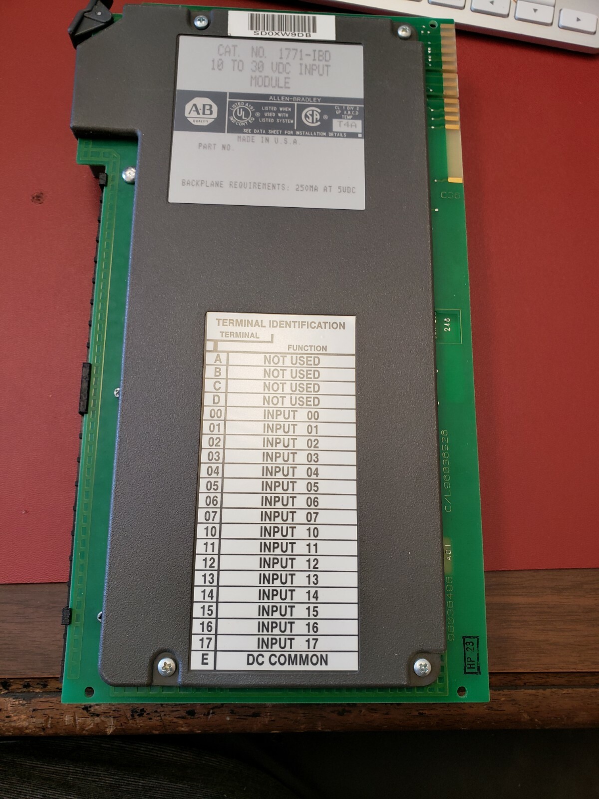 Allen-Bradley 1771-IBD Input Module 10-30 Vdc