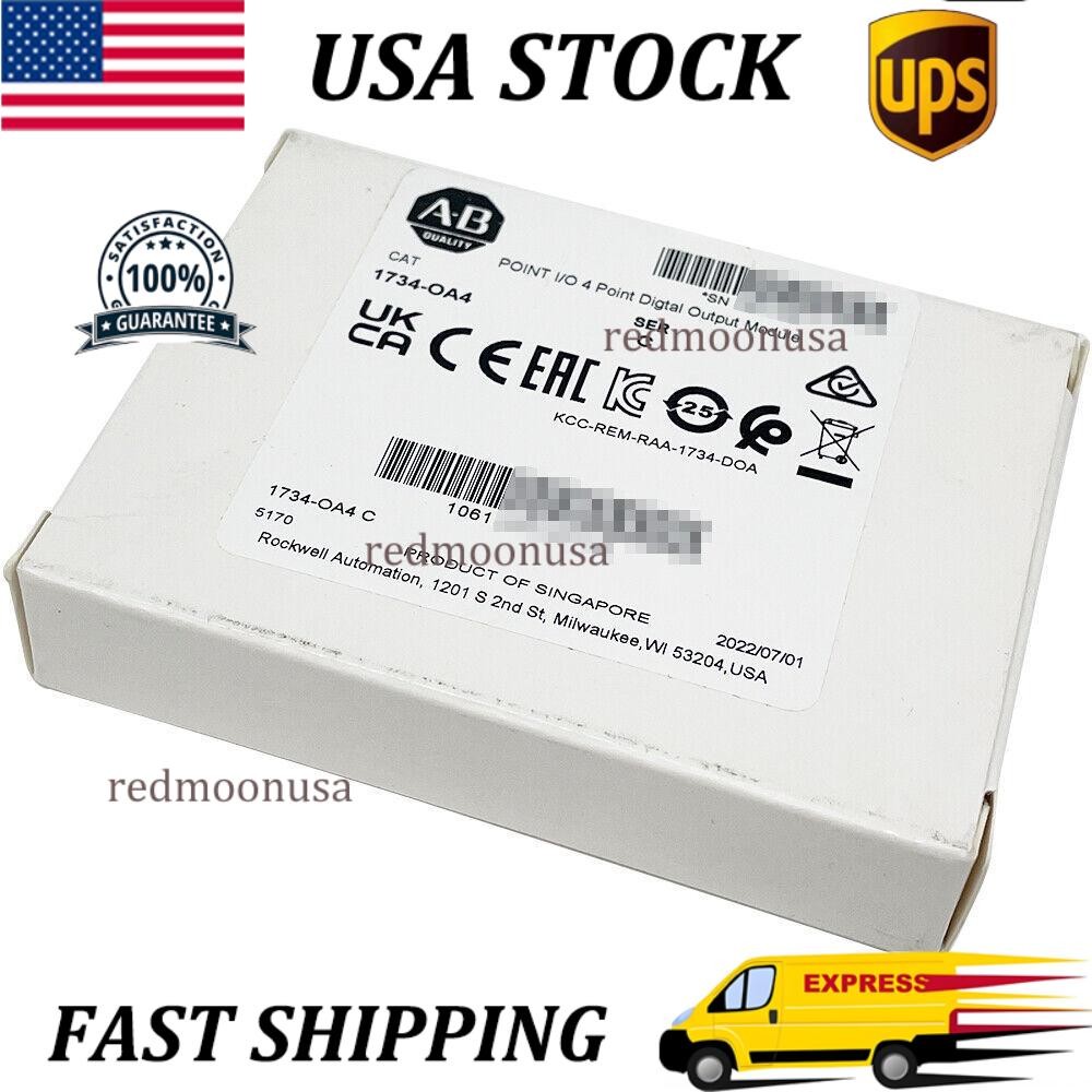 New Factory Sealed 1734-OA4 I/O 4 Point Digital Output Module AB 1734OA4 PLC