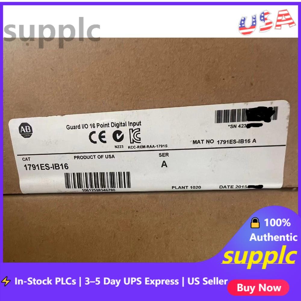 New Sealed AB 1791ES-IB16 CompactBlock Input Module 16-Pt Guard I/O Ethernet I/P