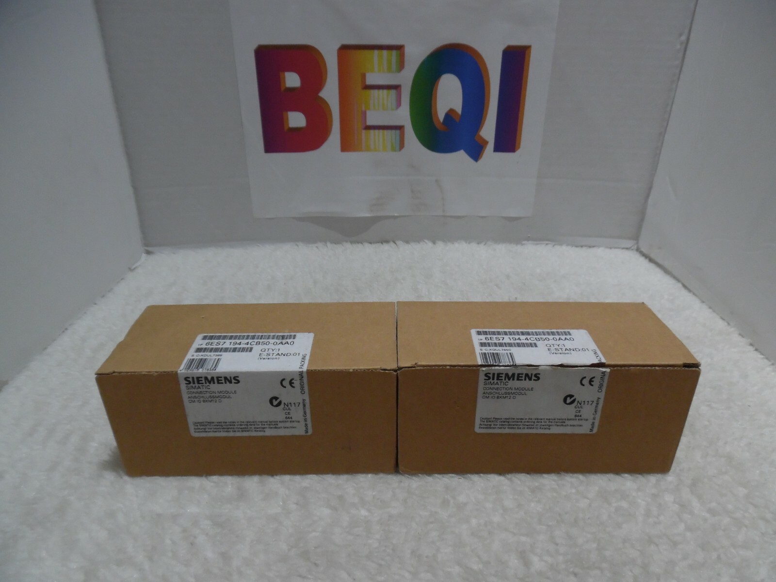2 pcs Siemens 6ES7194-4CB50-0AA0 SIMATIC DP Connection Module Lot of 2