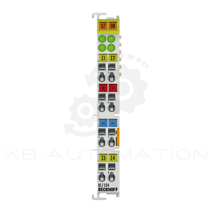 Beckhoff KL1104 Bus Terminal 4-channel digital input, 24VDC, 2/3-wire connection