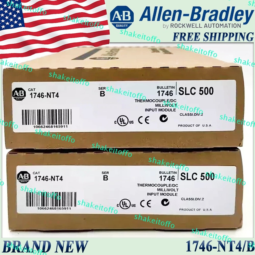 Brand New AB 1746-NT4 ser B SLC 500 Input Module 1746NT4 US 1746-NT4/B Free Ship