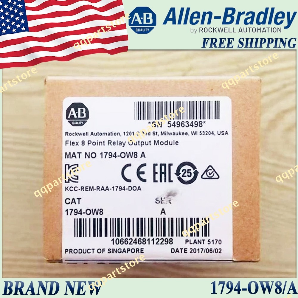 Brand New Sealed AB 1794-OW8/A Flex Relay Output Module 1794OW8 serA Free Ship