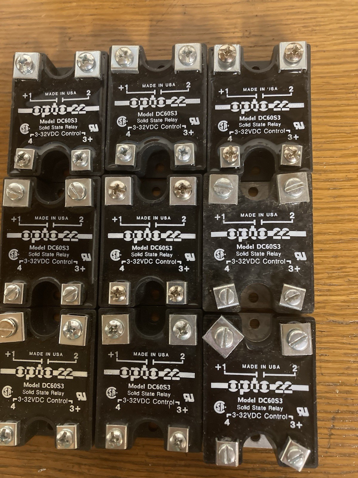 Opto 22 Model DC60S3 Solid State Relay 3- 32VDC Control. Three units for 35. NEW