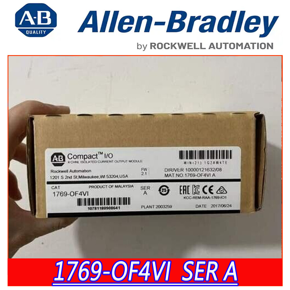 New Factory Sealed Allen Bradley 1769-OF4VI SER A CompactLogix 4 Pt A/O Voltage