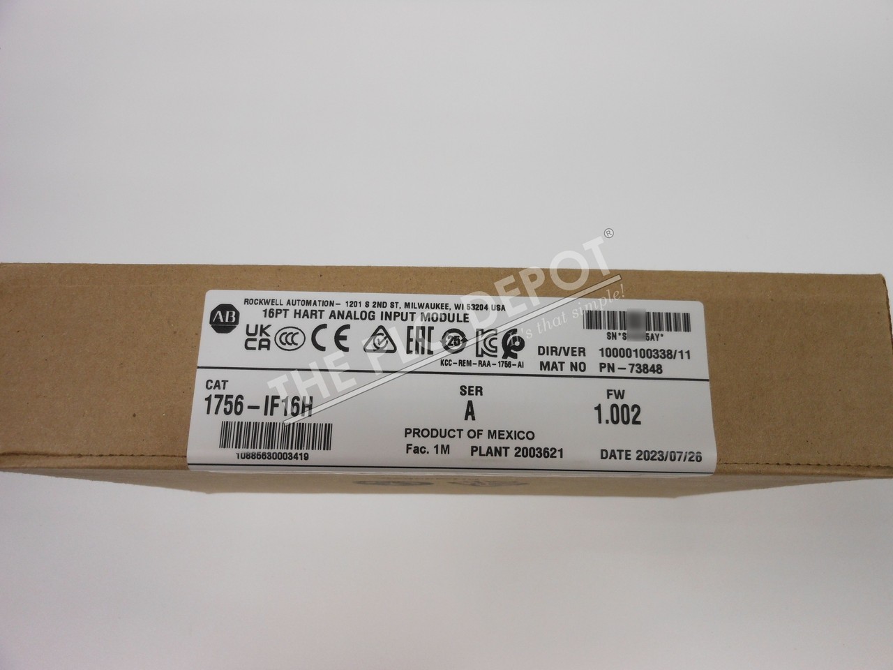 AUTHENTICITY GUARANTEED! 2023 SEALED Allen Bradley 1756-IF16H HART #QTY