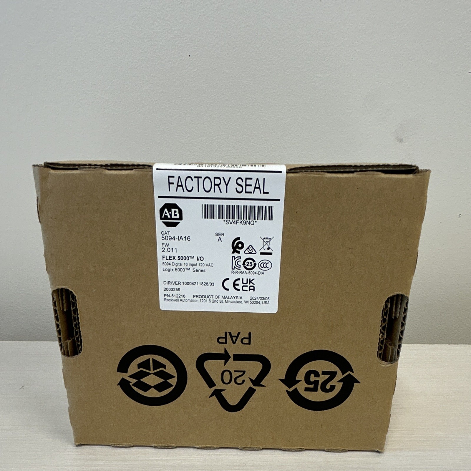 Allen-Bradley 5094-IA16 FLEX 5000 Digital PLC Input Module